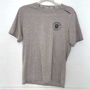 REI Brooks National Parks Tee Mens Small Gray Running Hiking Shirt Gorpcore Hike